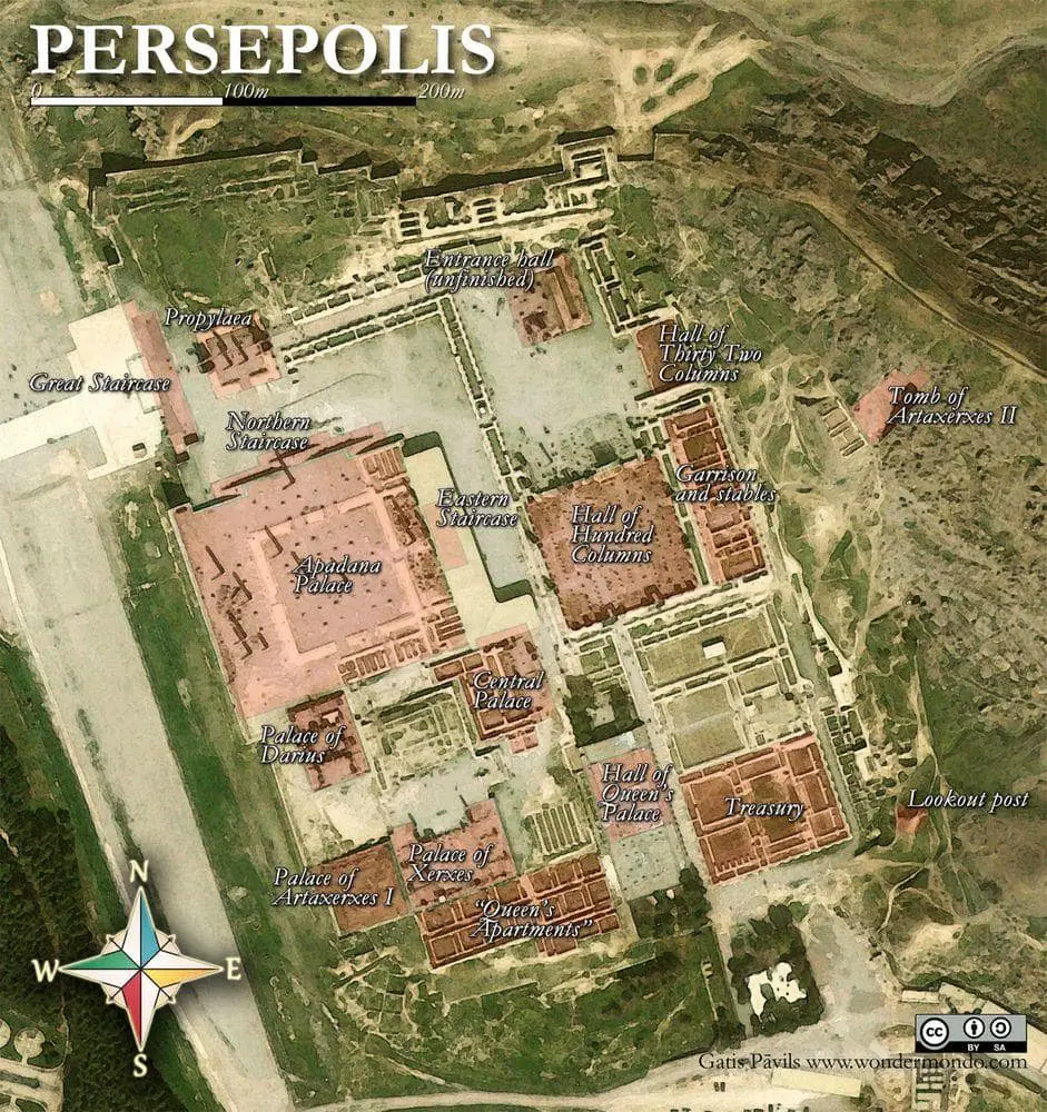 Persepolis, map