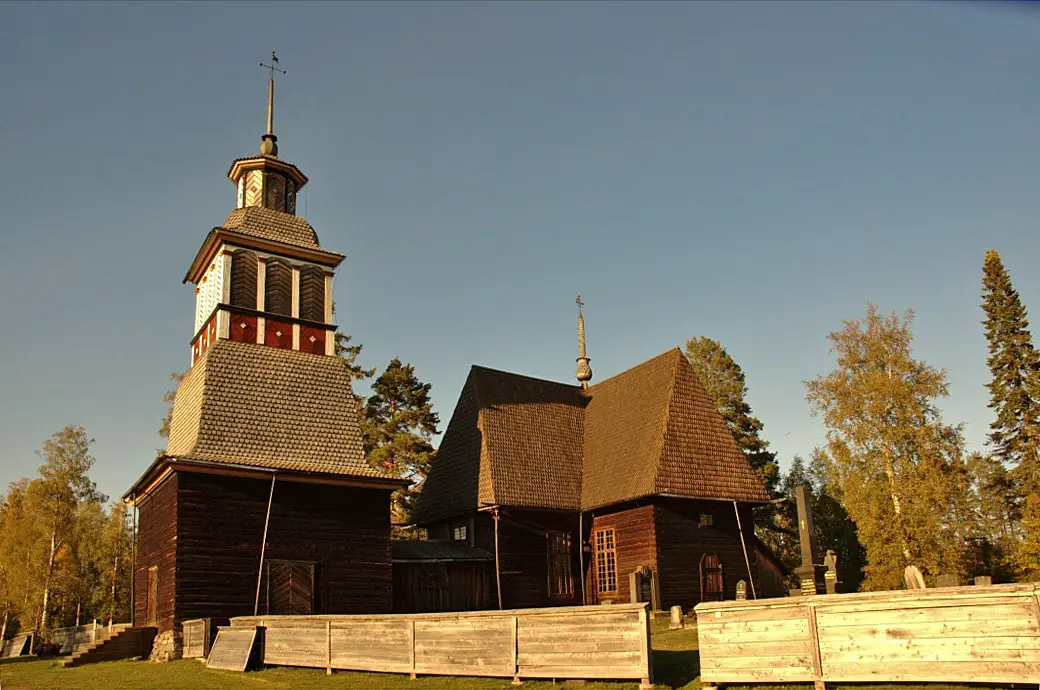 Petäjävesi old church - unique wooden church from the 18th century, Finland