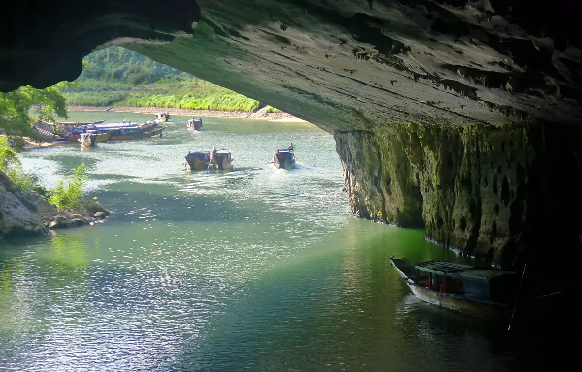 Entrance in Phong Nha cave, Vietnam