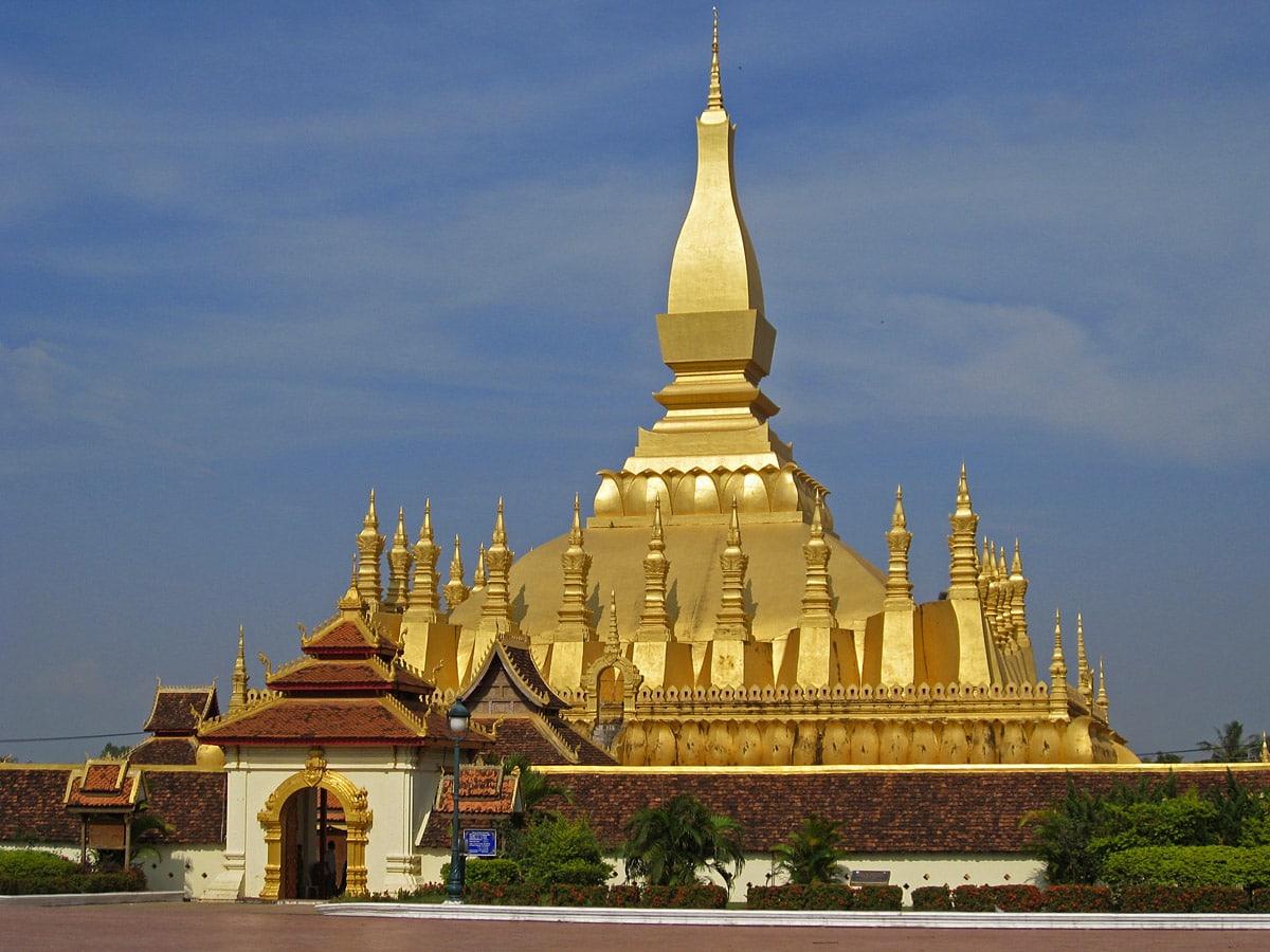 Gold covered Phra That Luang, Laos