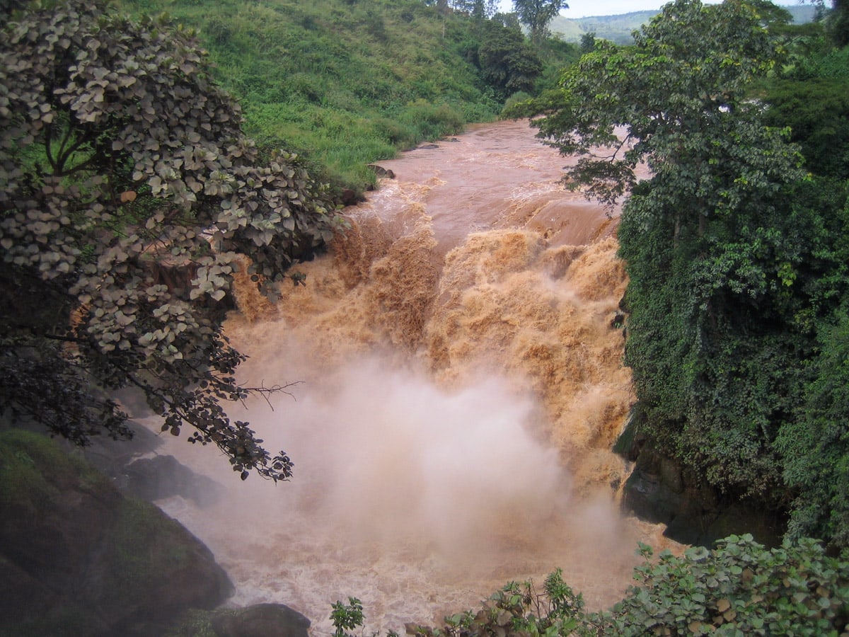 Rusumo Falls at high water, Rwanda