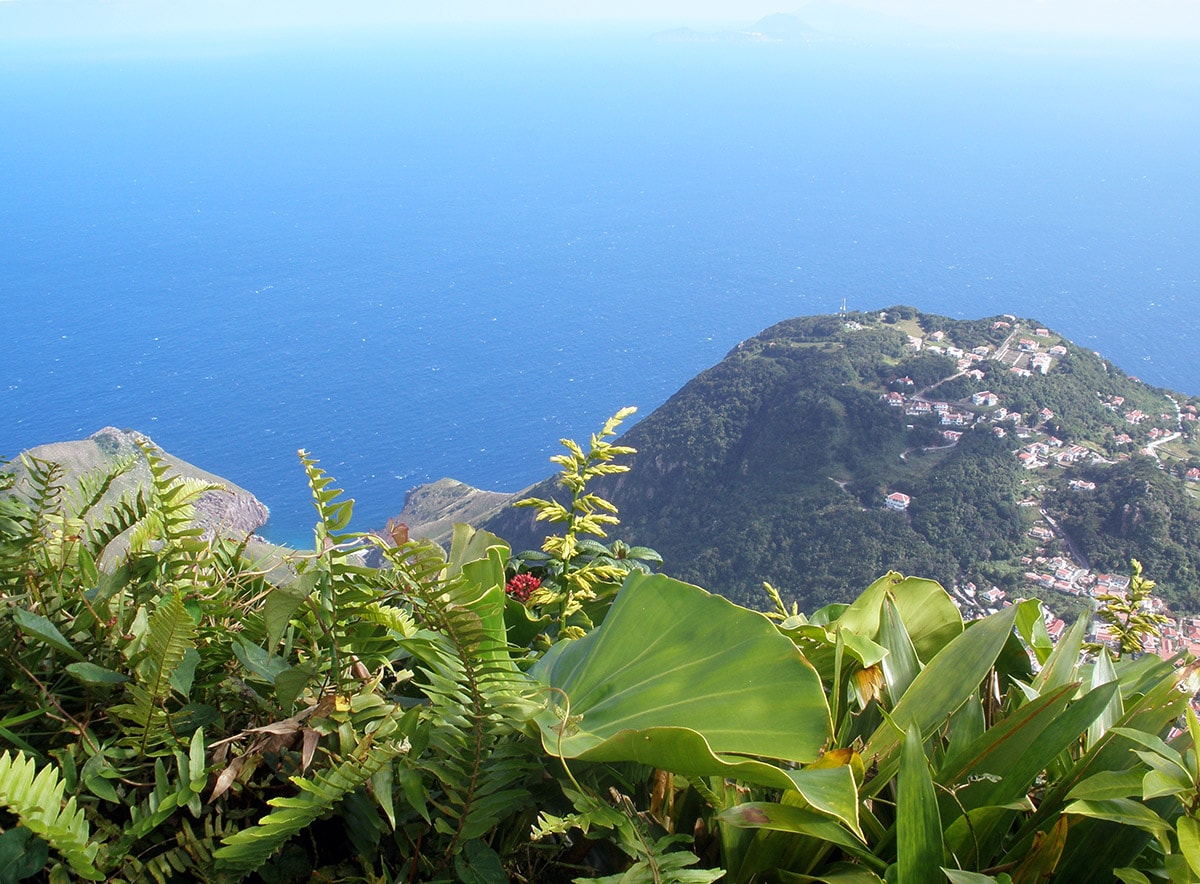 View from Mount Scenery, Saba Island