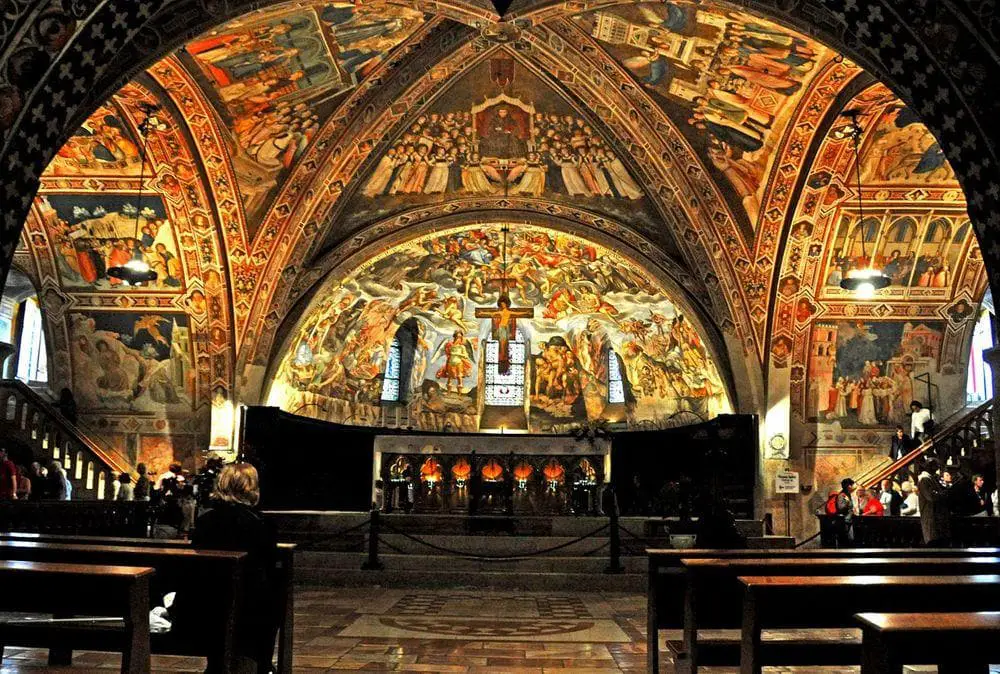 Basilica of San Francesco d'Assisi, interior of the Lower Church