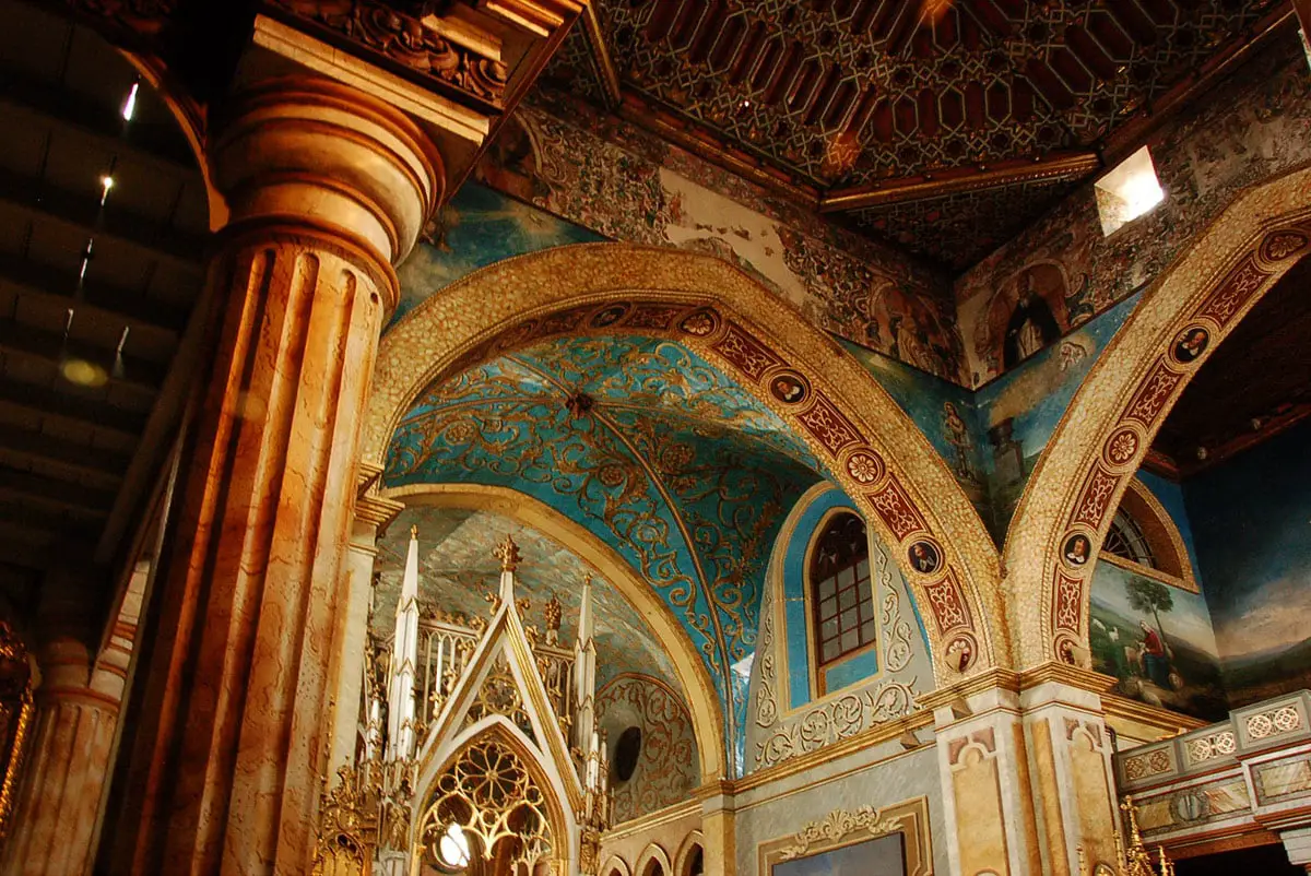 Interior in Santo Domingo Church, Quito