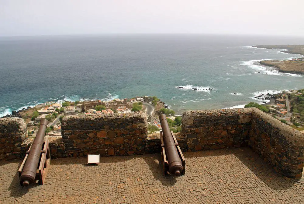 São Filipe fort over Cidade Velha, Cape Verde