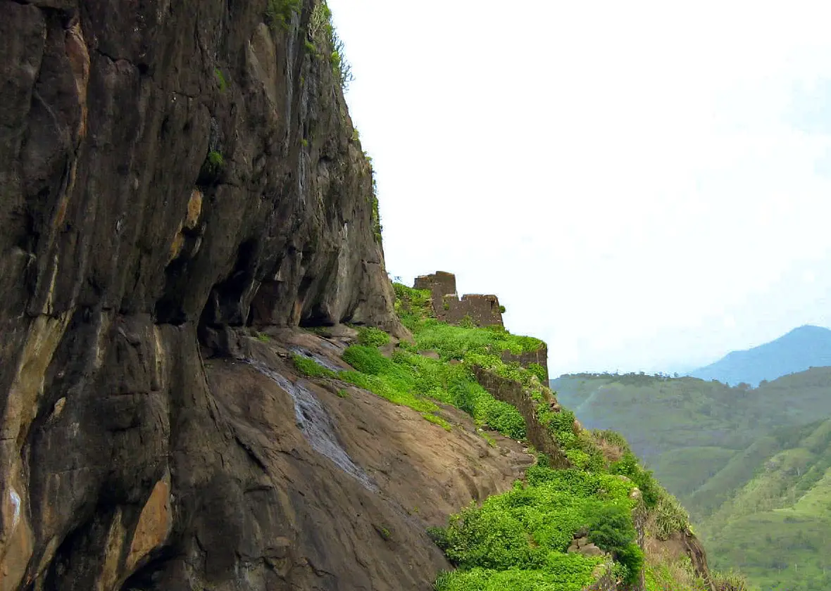 Shivneri Caves in India, southern wall