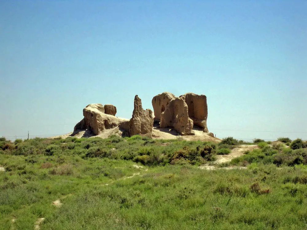 Small Kyz Qala - remnants of inner city palace, Turkmenistan