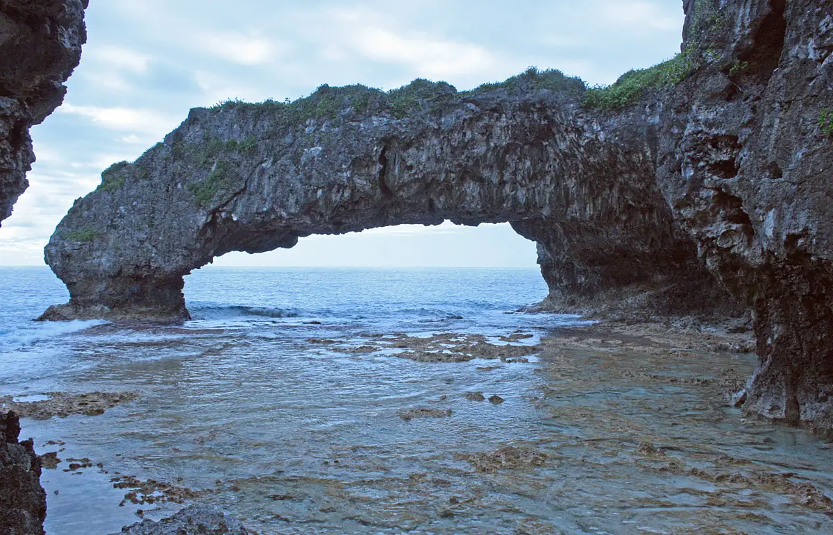 One of Talava natural arches, Niue