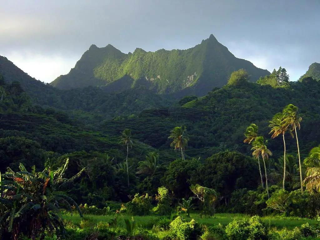 Te Manga mountains, Rarotonga