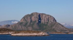 Torghatten - mountain with a hole through it, Norway