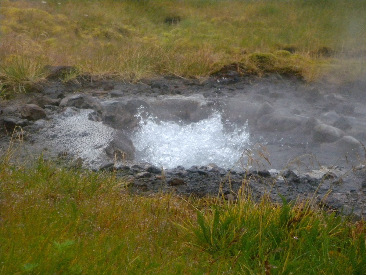 One of the geysers in Mount Recheshnoi Geyser Field, Alaska