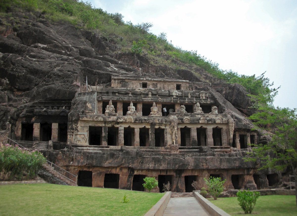 Four storied Undavalli caves, Andhra Pradesh