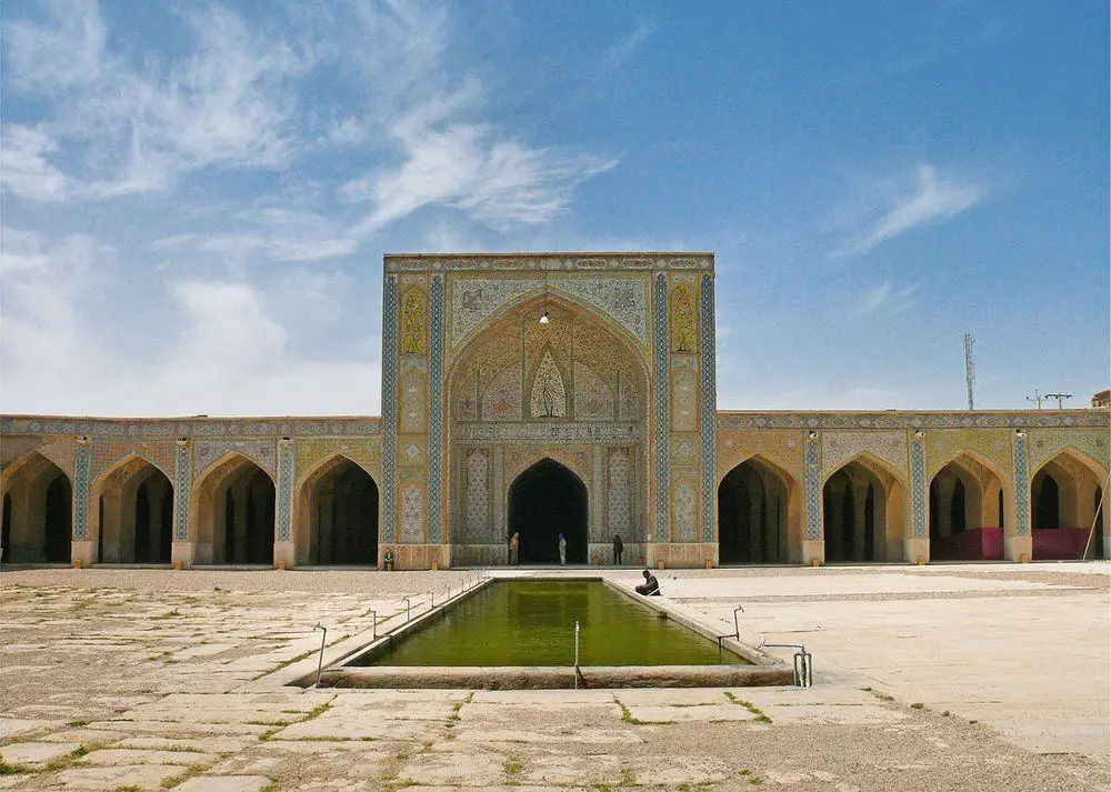 Iwan of Vakil Mosque in Shiraz, Iran