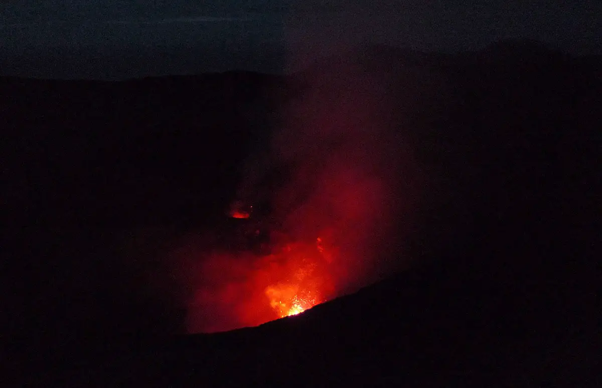 Yasur volcano eruption, Vanuatu