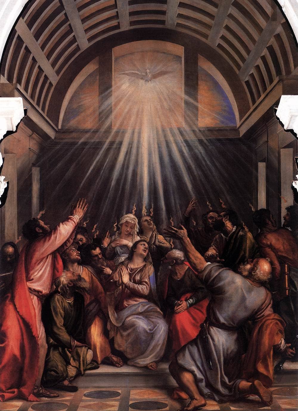 The Descent of the Holy Ghost by Titian, circa 1545