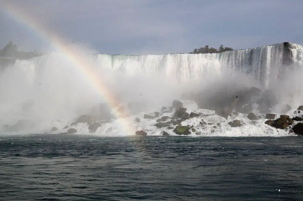American Falls with rainbow, Niagara