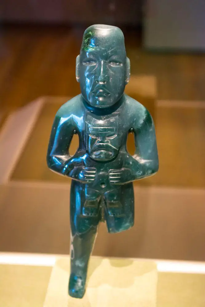 Jade figure of Olmec god, 500 - 900 BC, Cleveland Museum of Art
