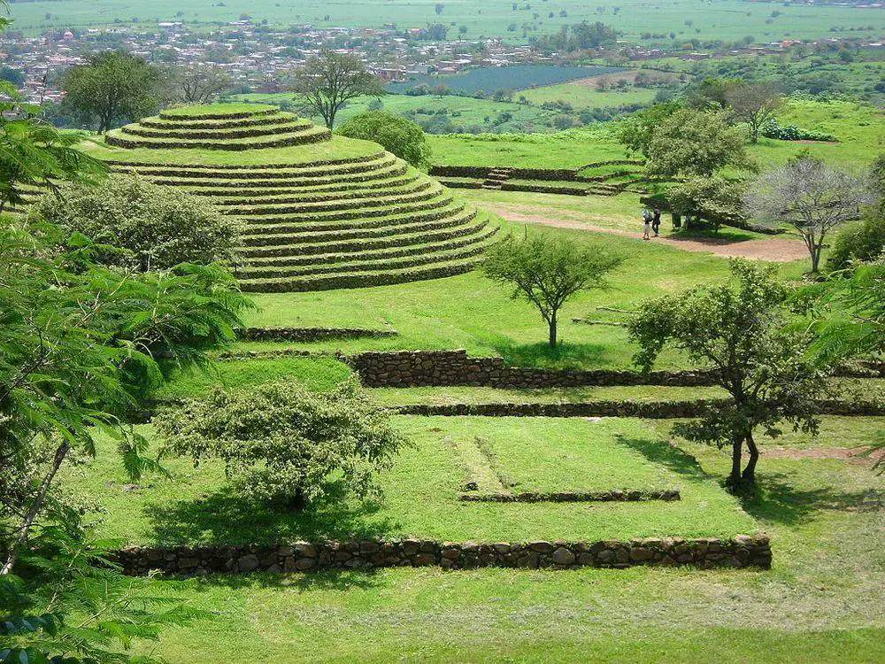 Circular pyramid in Los Guachimontones