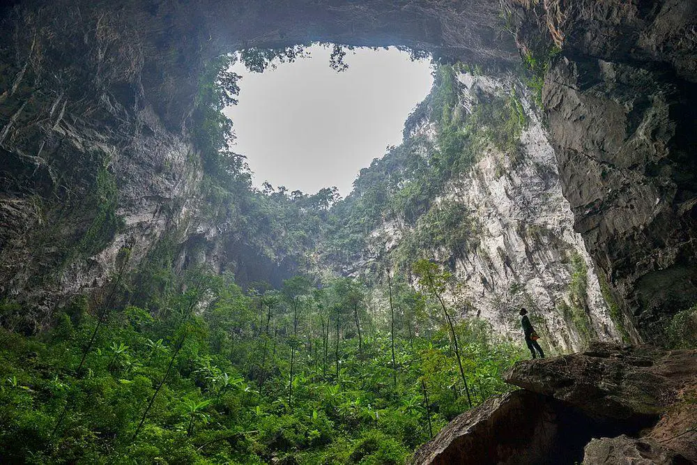 Sinkhole in Soon Dong Cave, Phong Nha-Kẻ Bàng National Park