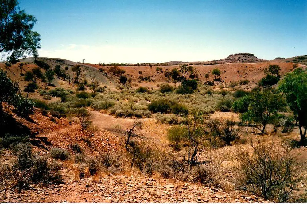 One of Henbury meteorite craters