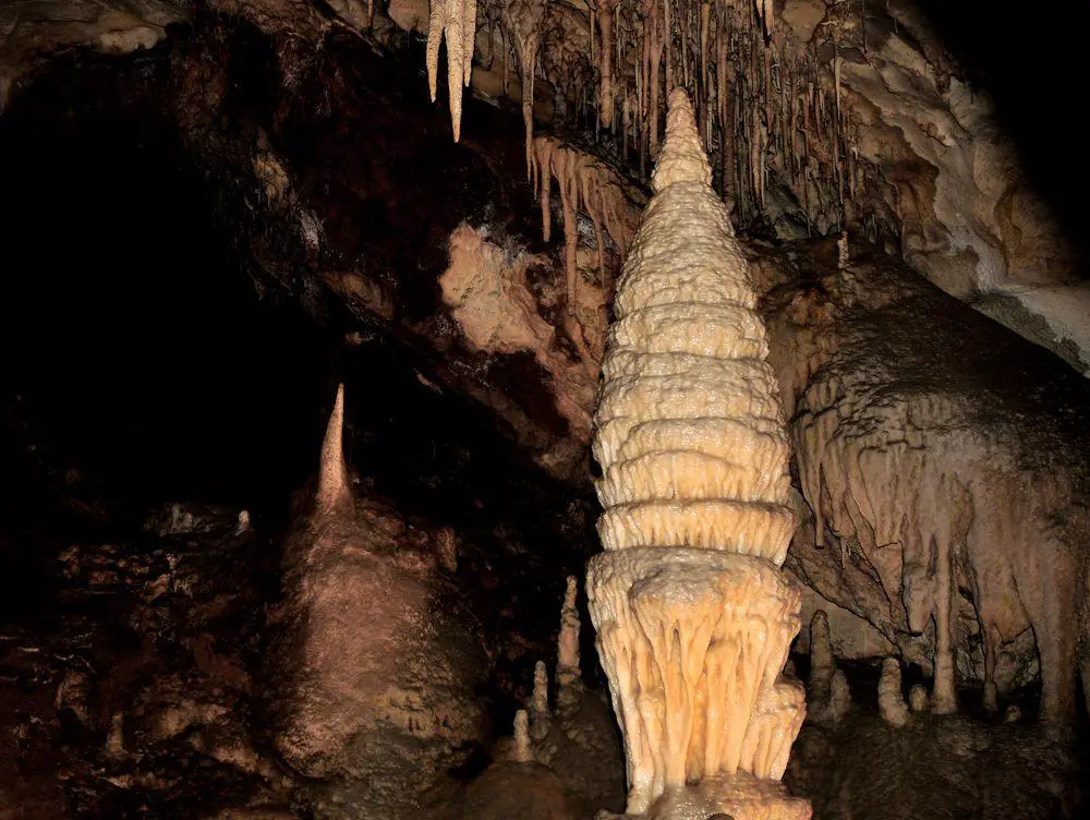 Stalagmite in Jenolan Caves