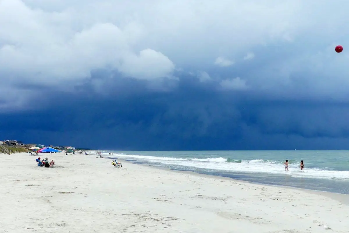 Storm coming to Pawleys Island, South Carolina