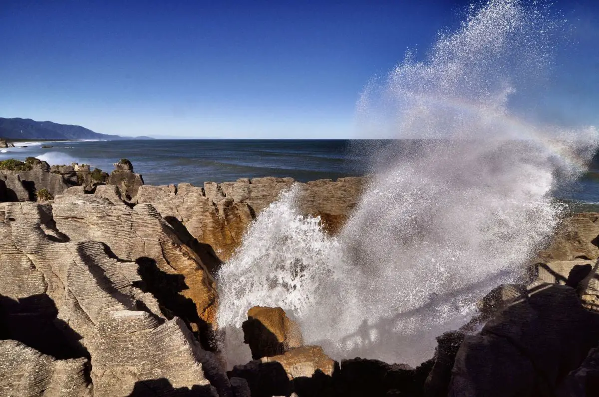 Blowhole in Punakaiki