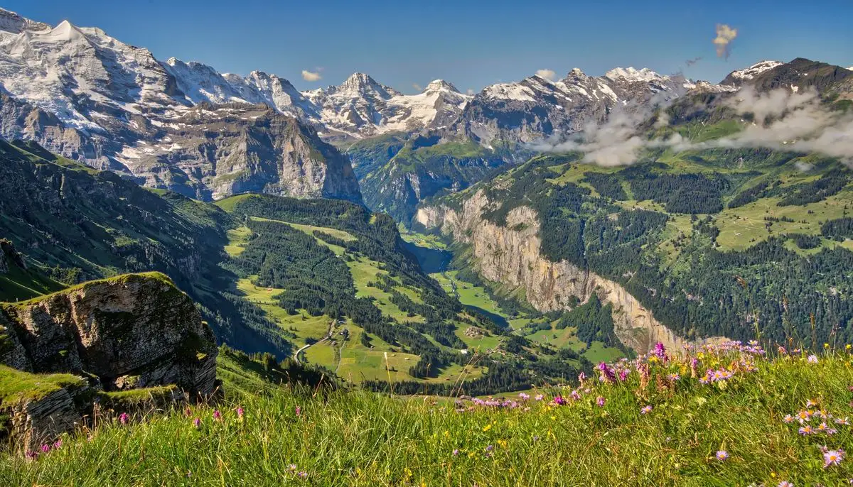 Landscape in Bern Alps