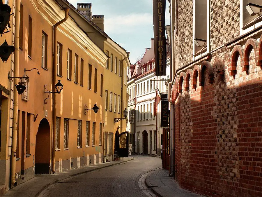 Street in Vilnius Old Town