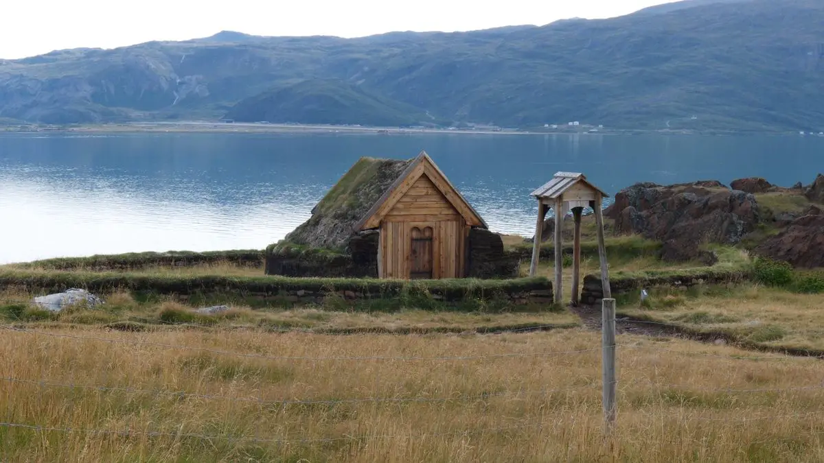 Reconstruction of Viking church in Brattahlíð