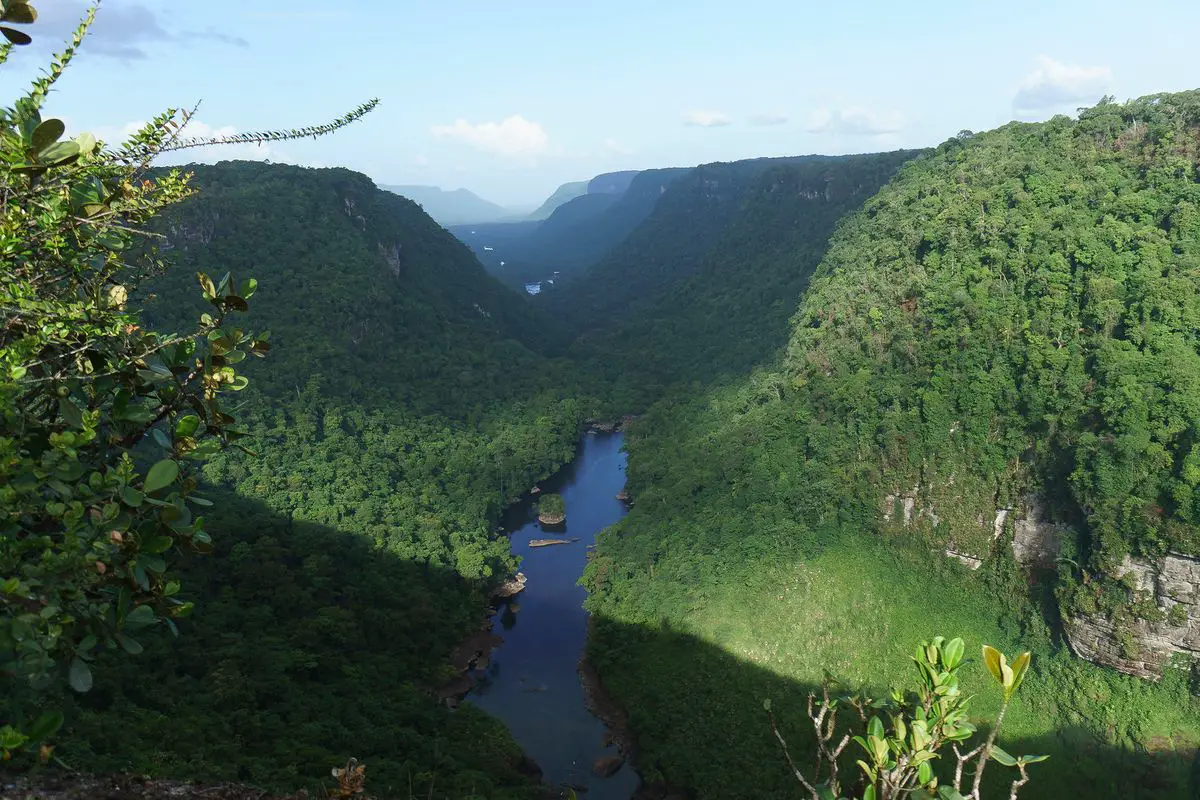 Potaro Canyon below Kaieteur Falls