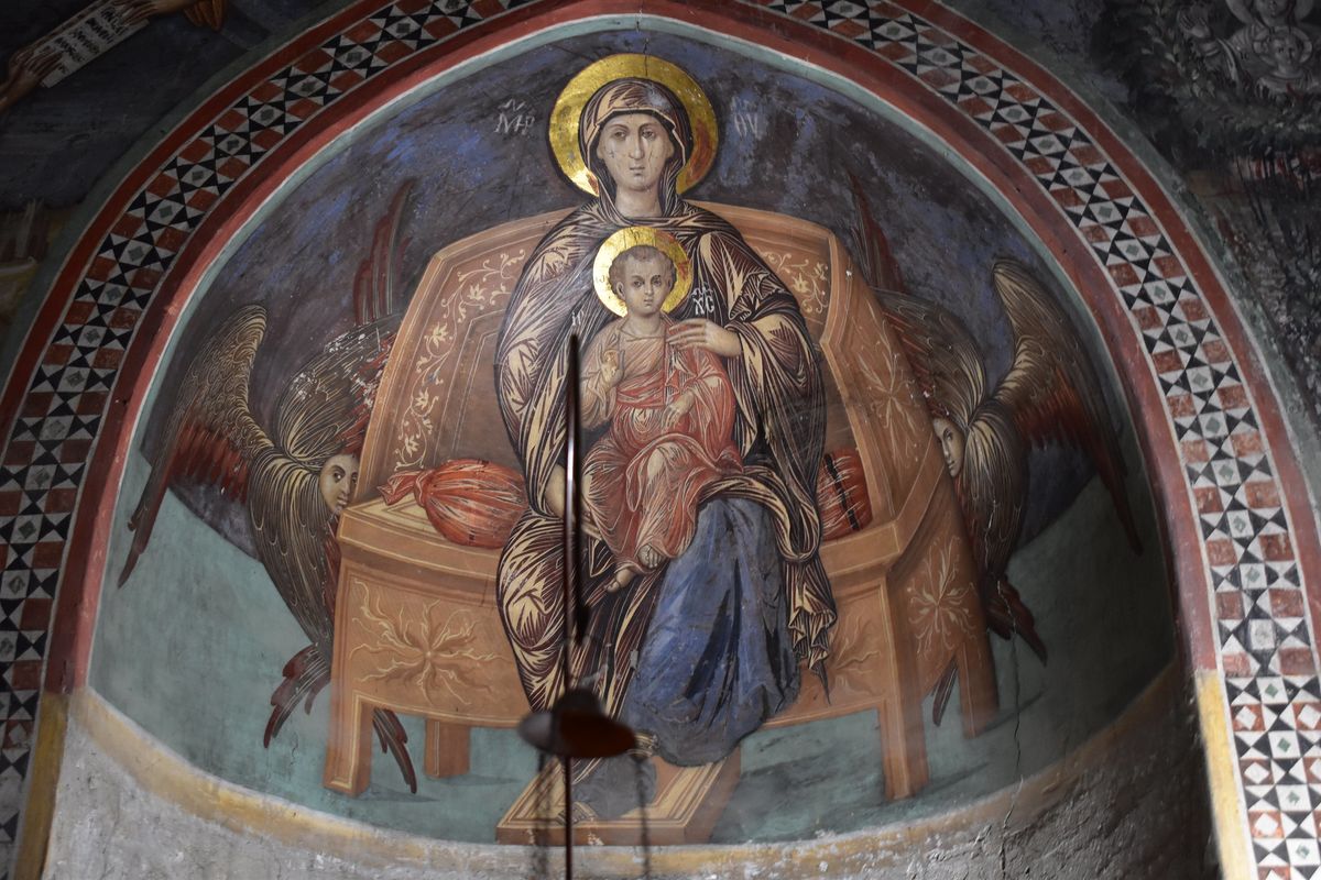 Fresco in Agios Ioannis Lampadistis Church