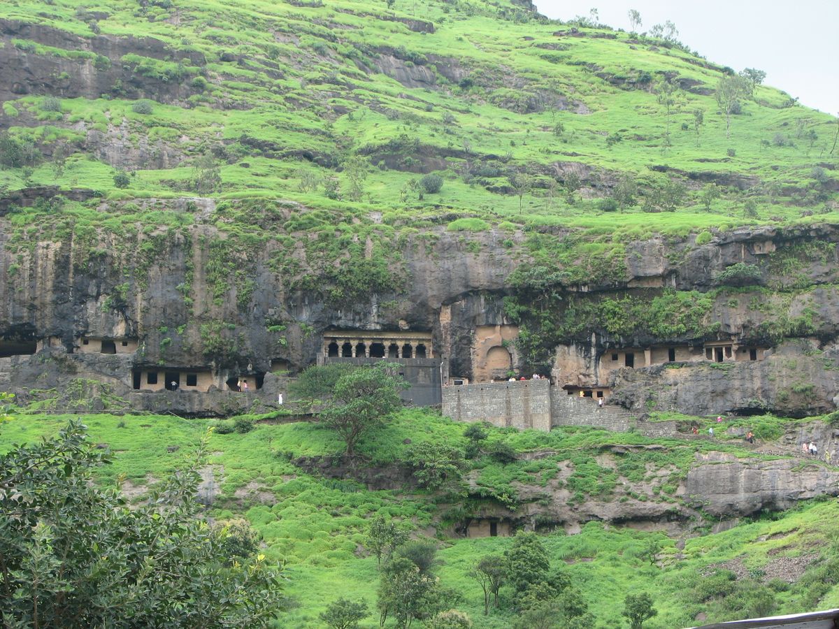Lenyadri Caves in India, view