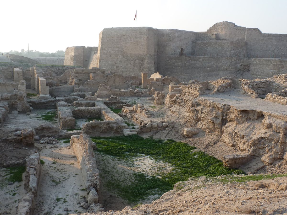 Ancient structures in Bahrain Fort