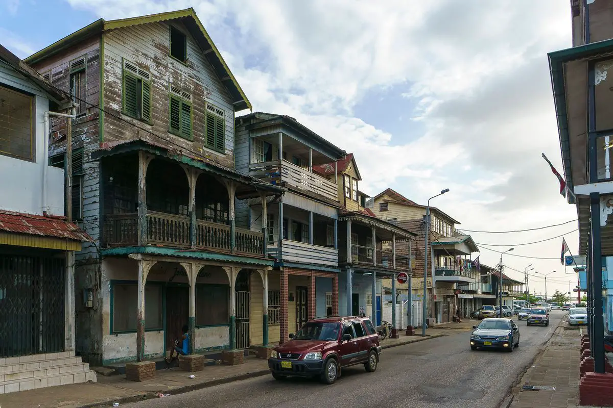 The wooden buildings in Paramaribo is one of wonders of Suriname