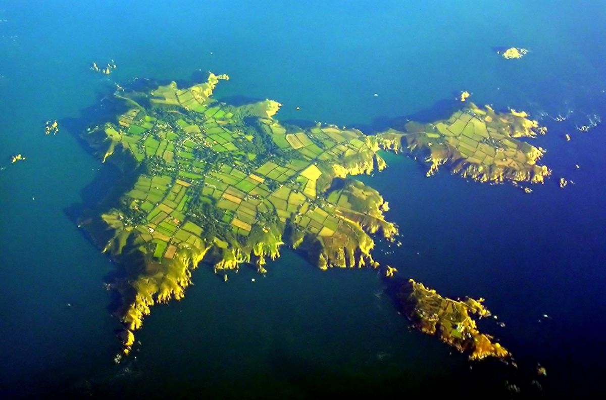 Sark Island from above
