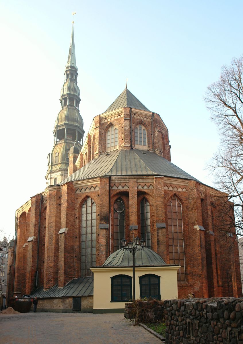 Riga Saint Peter's Church from behind