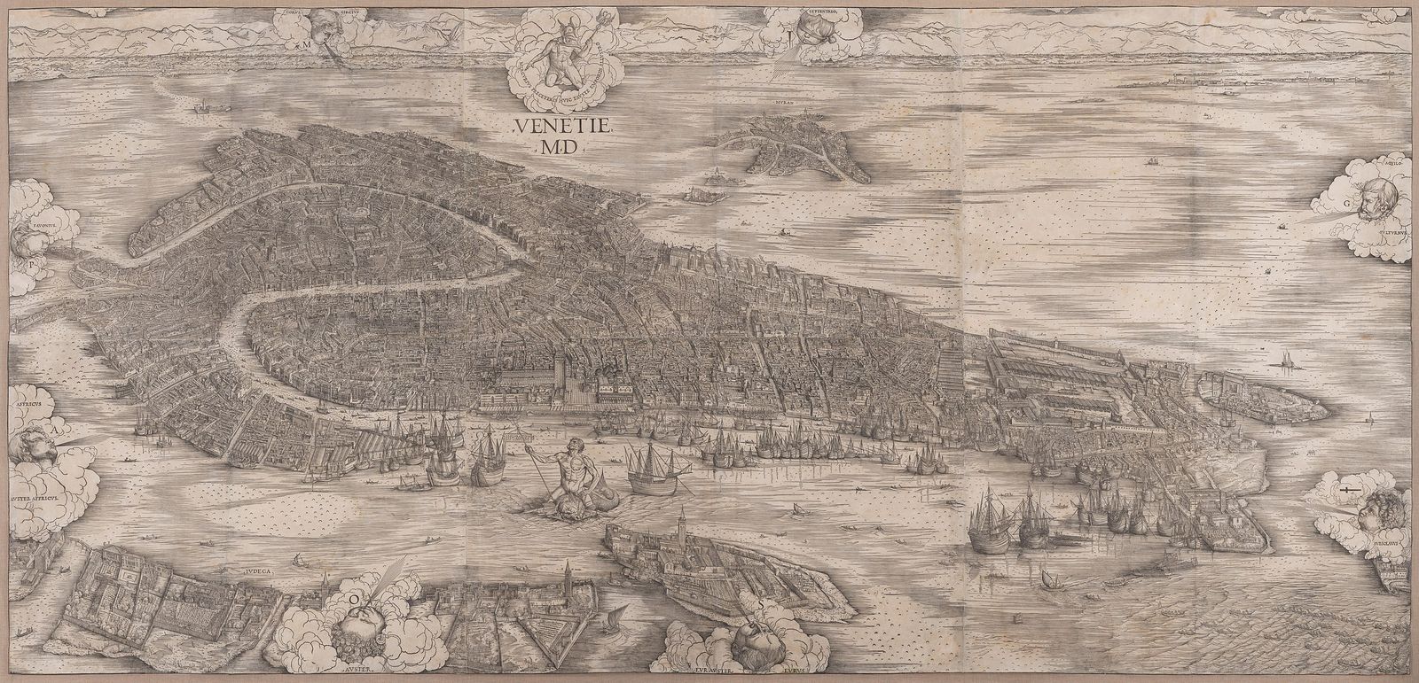 View of Venice, Jacopo de Barbari, 1500