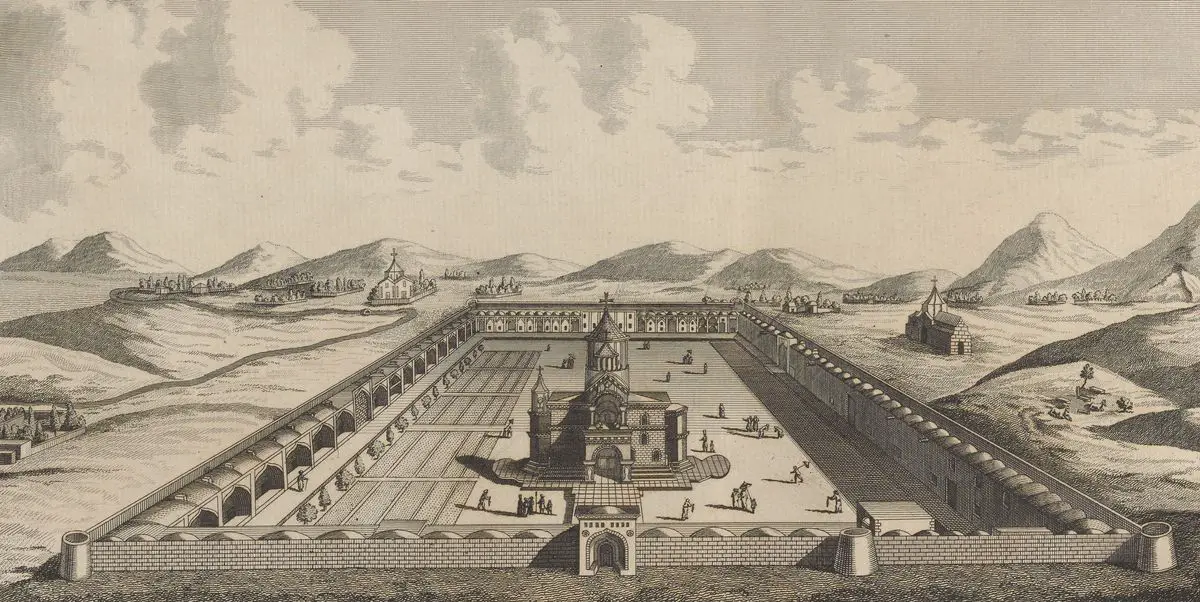 Etchmiadzin Cathedral by Jean Chardin, 1670ies