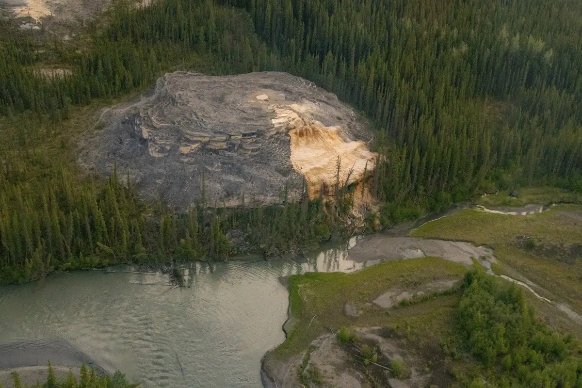 Rabbitkettle Tufa Mounds from above