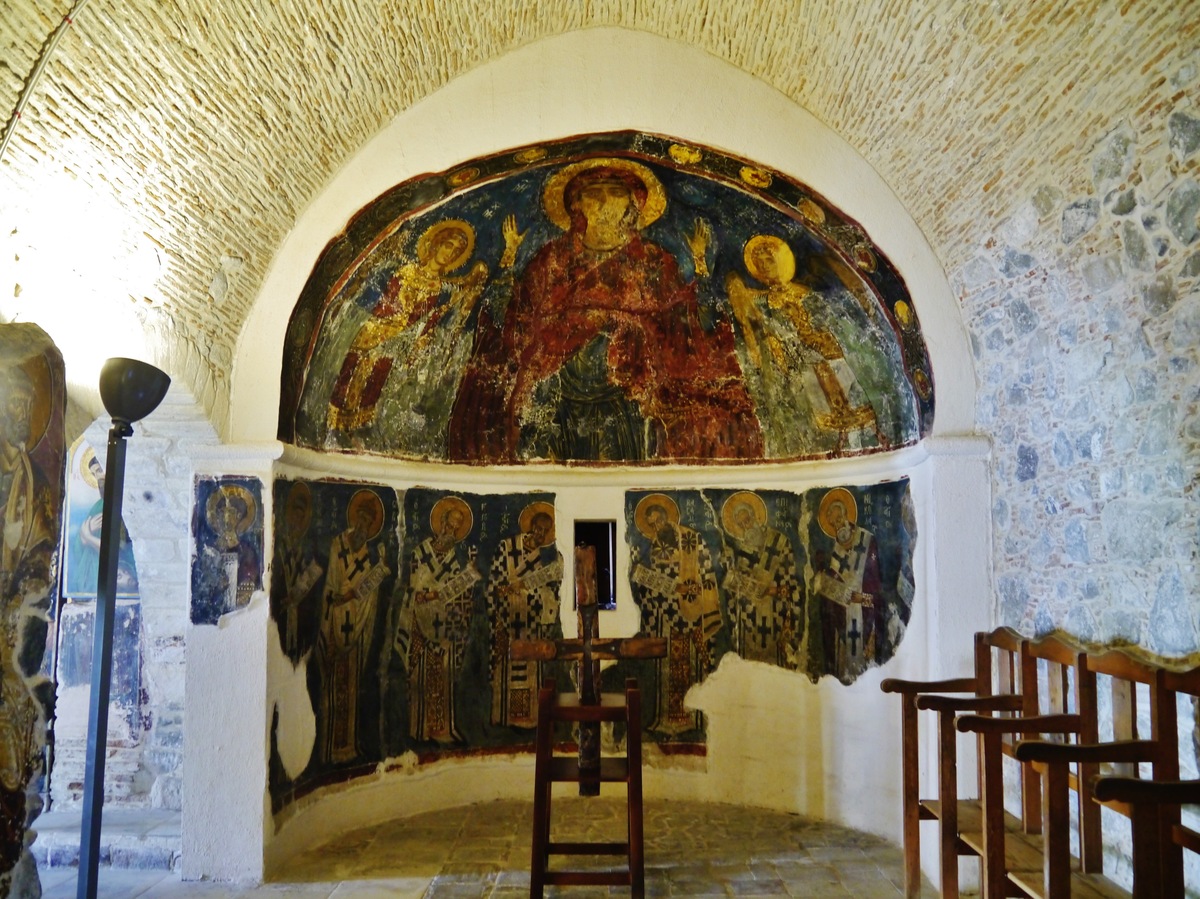 Interior of Timios Stavros Church in Pelendri