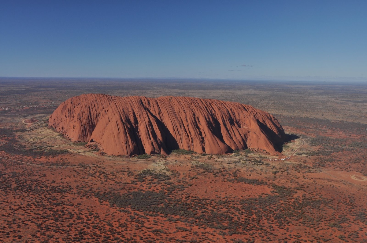 Uluru from air