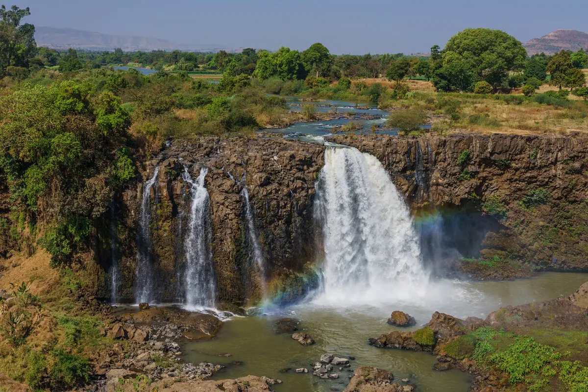 Blue Nile Falls at low water