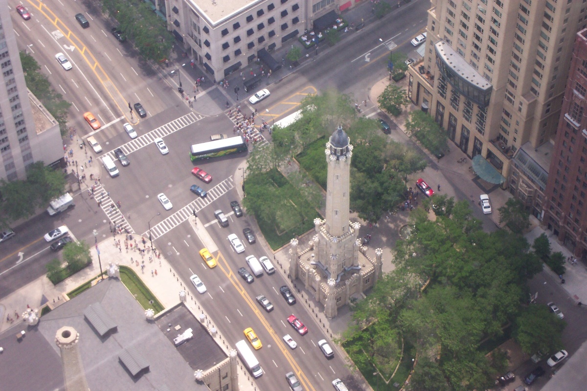 Chicago Water Tower from Hancock Tower