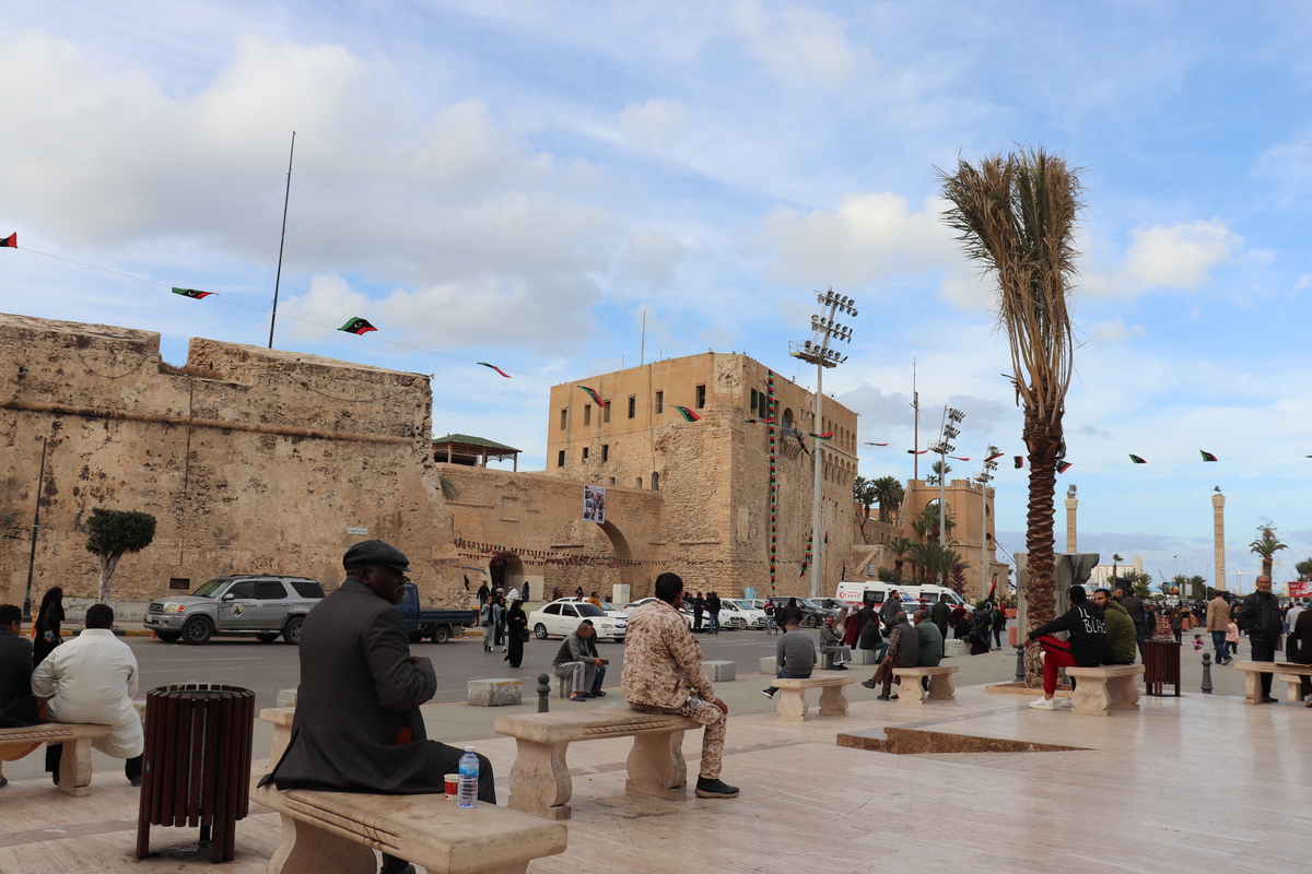 Tripoli, main square and old city walls