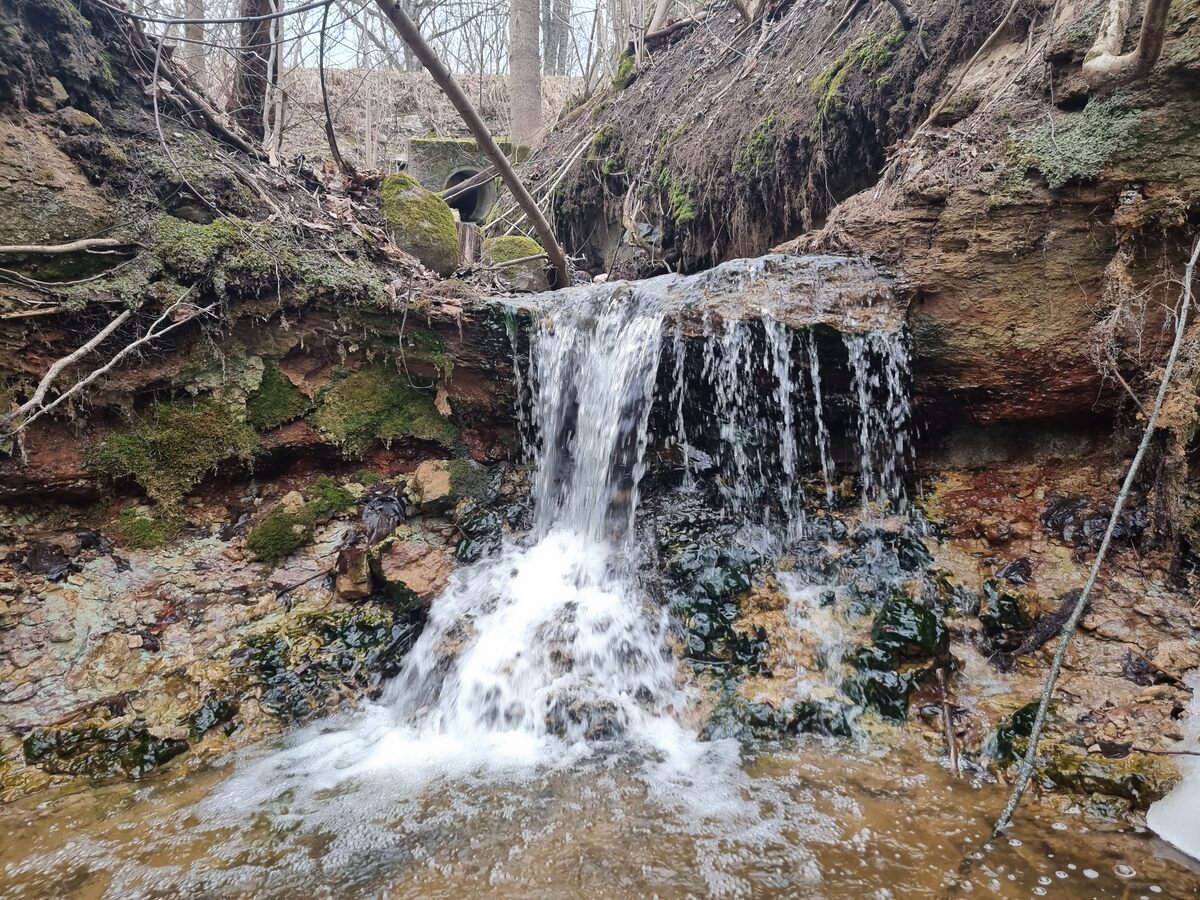 Skujenieki Waterfall, March 2022