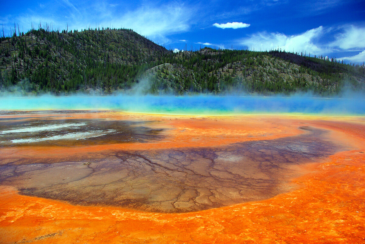 Grand Prismatic Spring, in Midway Geyser Basin