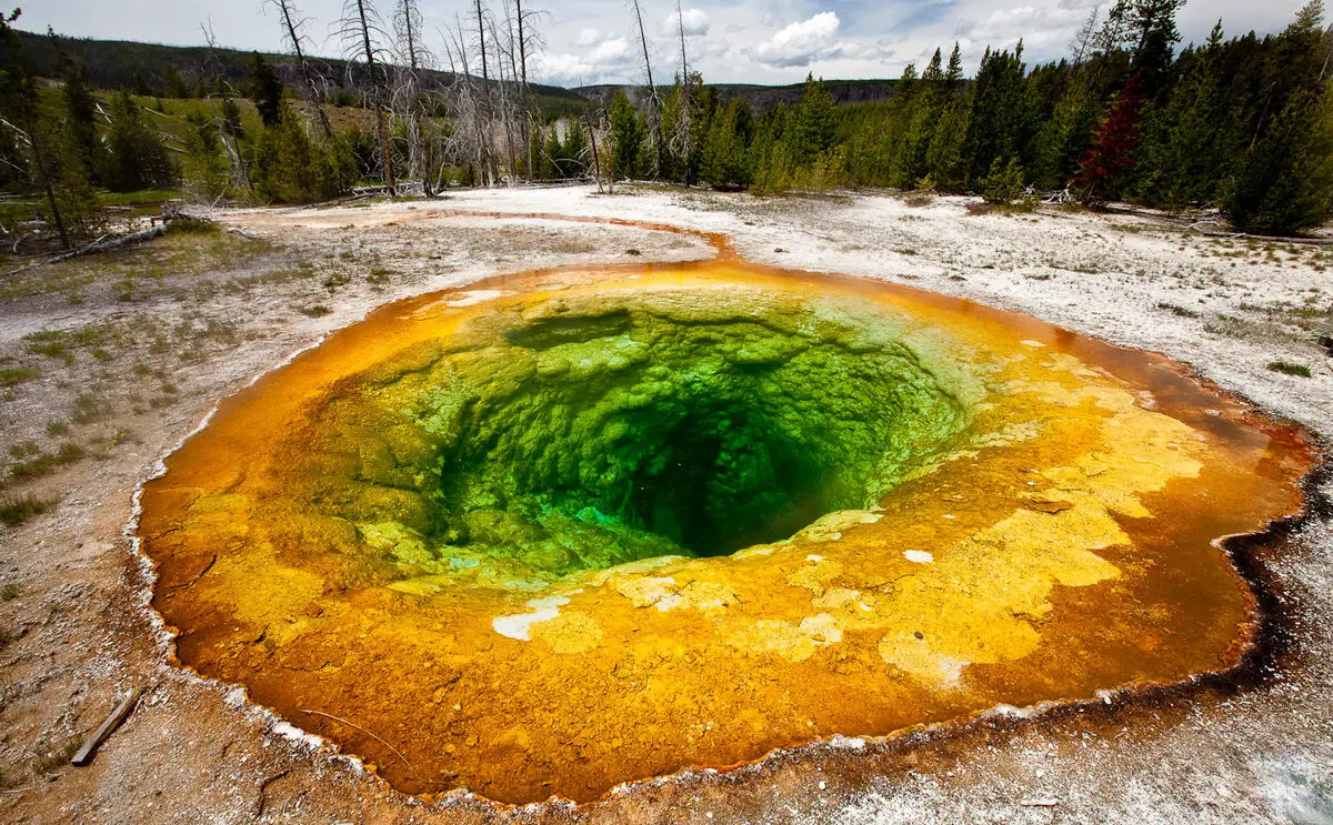 Morning Glory Pool in Upper Geyser Basin