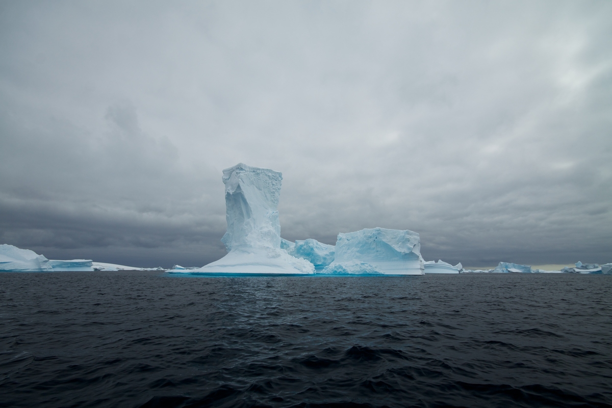 Icebergs at Pleneau, Antarctica
